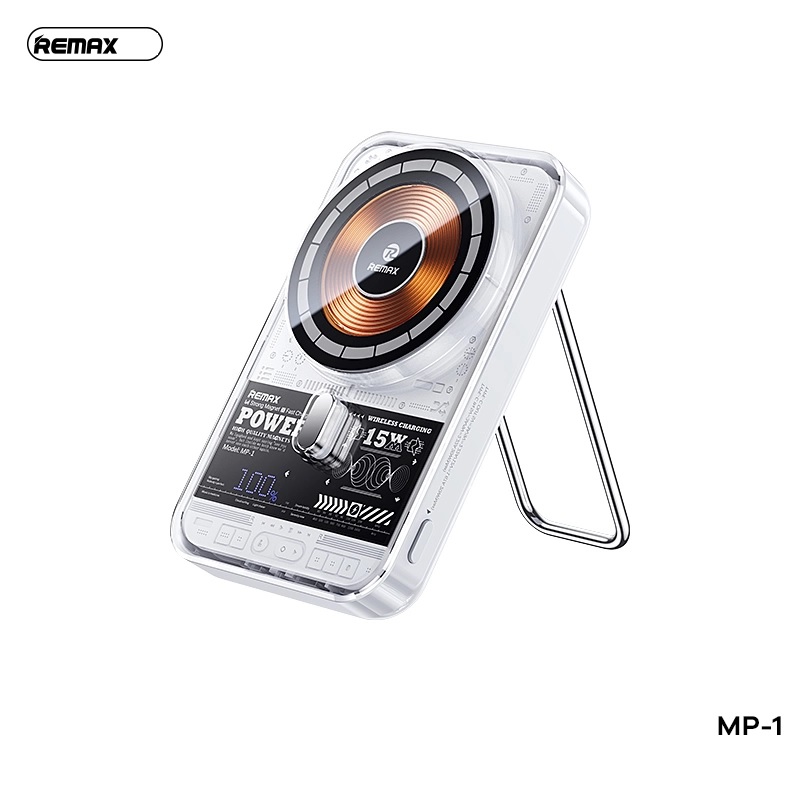 პორტატული დამტენი Remax MP-1 10 000 mAh Magnetic Power Bank White