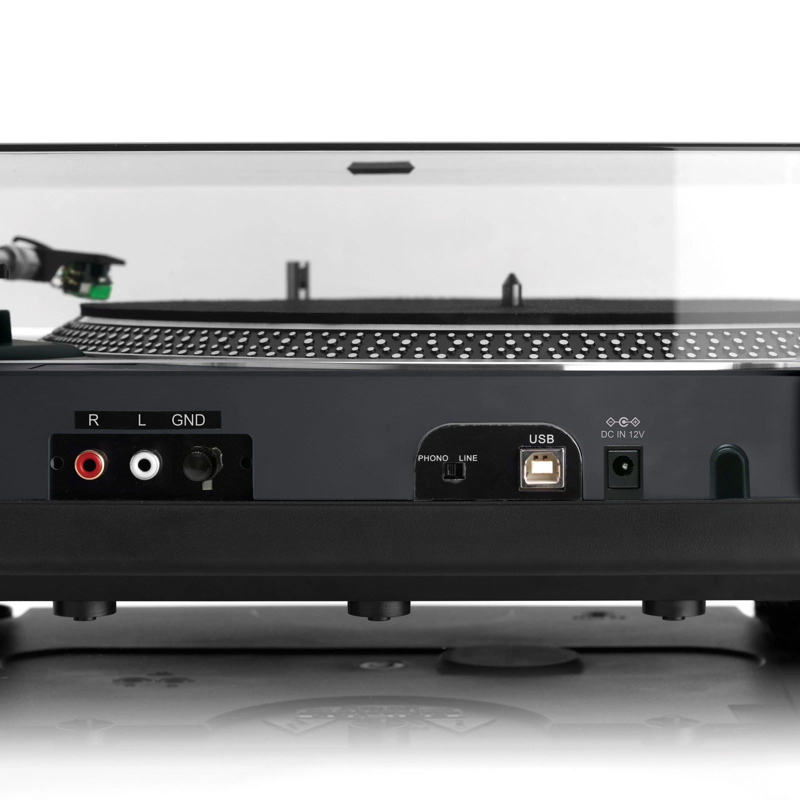 ფირსაკრავი Lenco L-3828BK Direct-Drive Turntable Black