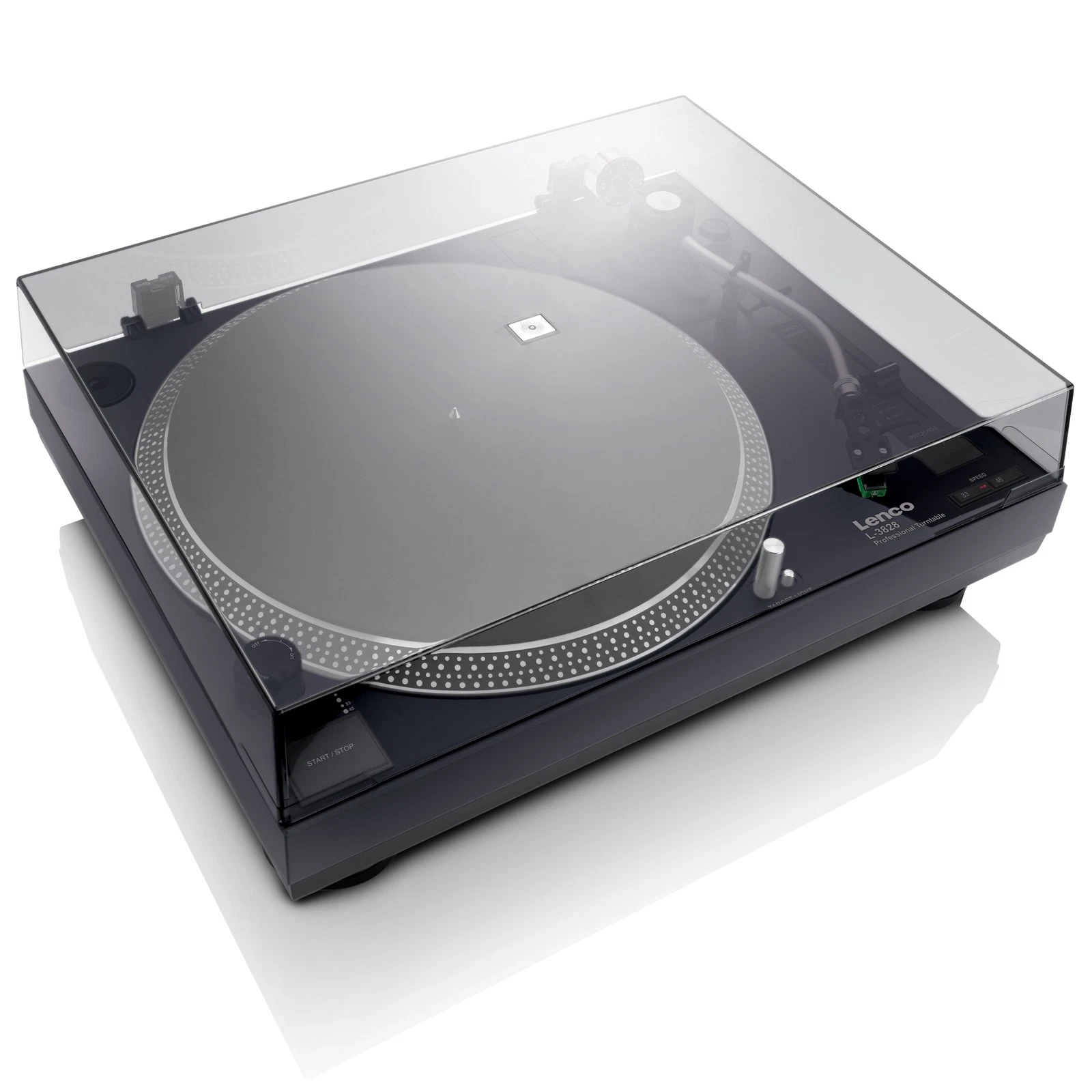 ფირსაკრავი Lenco L-3828BK Direct-Drive Turntable Black