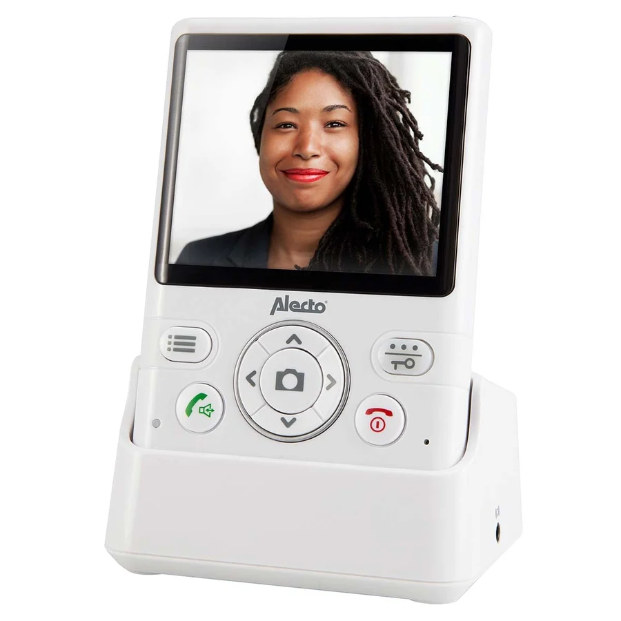 კარის ვიდეო ზარი Alecto ADI-250 Wireless Doorbell With 3.5" Color Display White/Silver