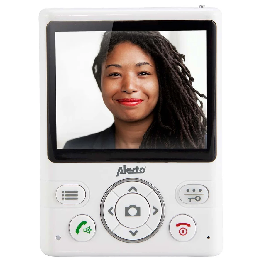 კარის ვიდეო ზარი Alecto ADI-250 Wireless Doorbell With 3.5" Color Display White/Silver