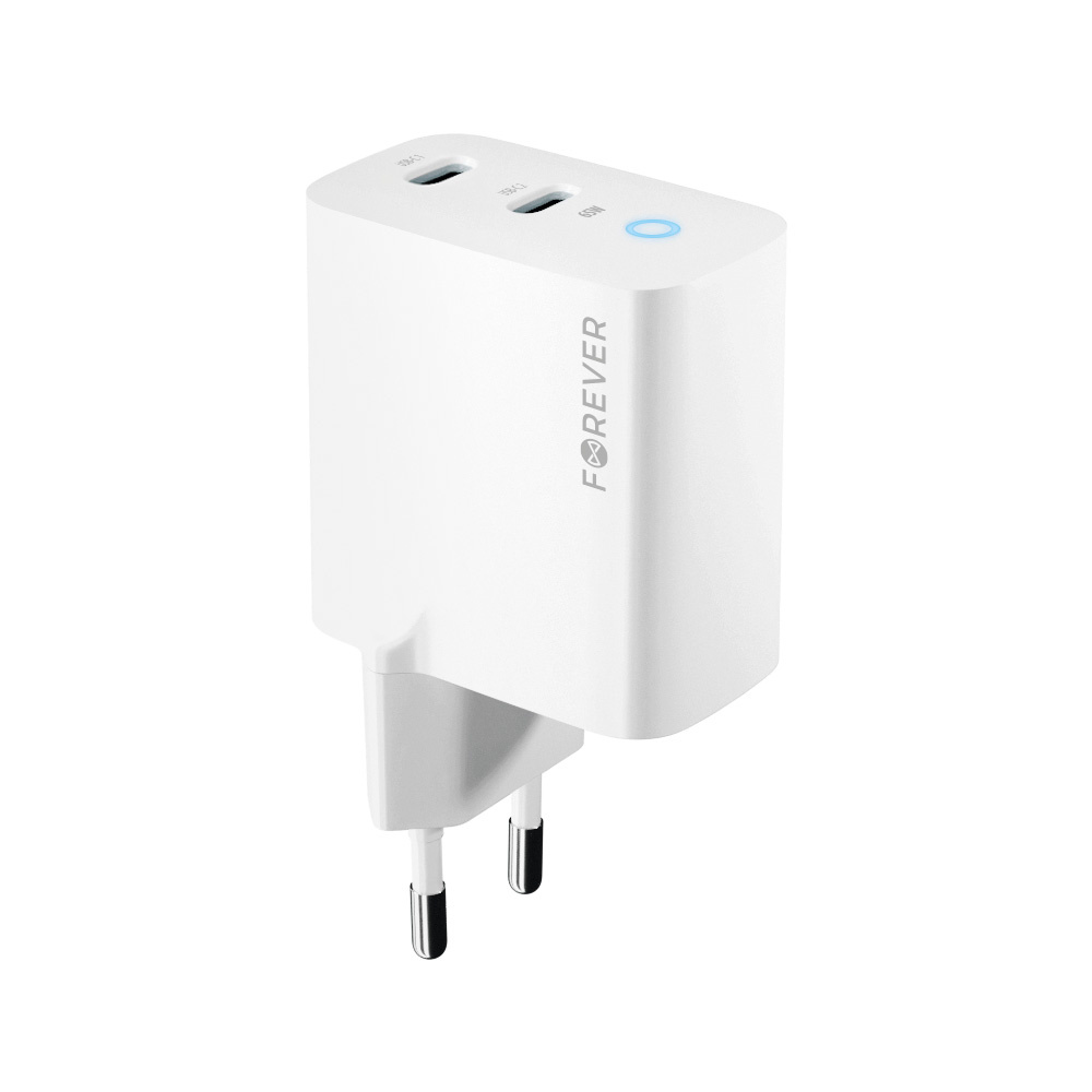 დამტენი ადაპტერი Forever TC-06-40CC 40W Wall Charger White