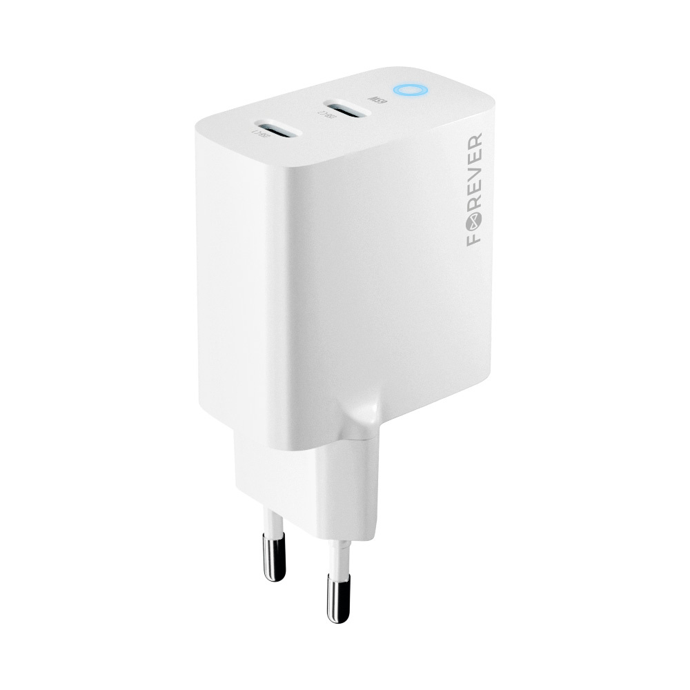 დამტენი ადაპტერი Forever TC-06-40CC 40W Wall Charger White