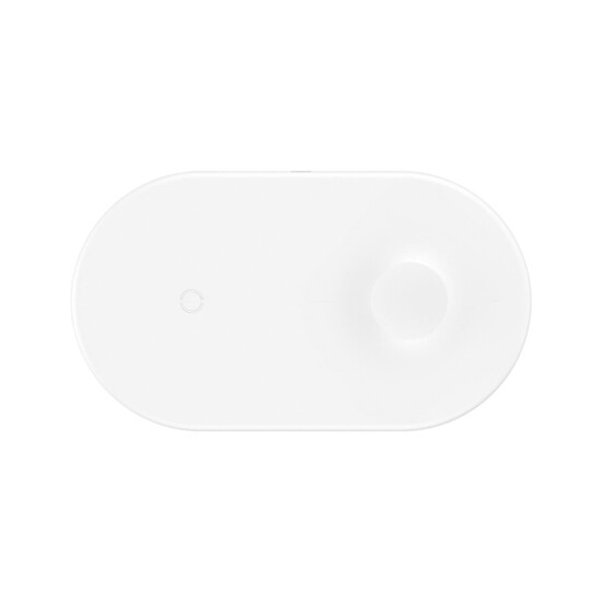 უსადენო დამტენი Baseus Smart 2-in-1 Wireless Charger White