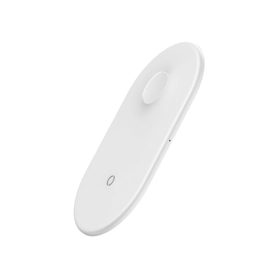 უსადენო დამტენი Baseus Smart 2-in-1 Wireless Charger White