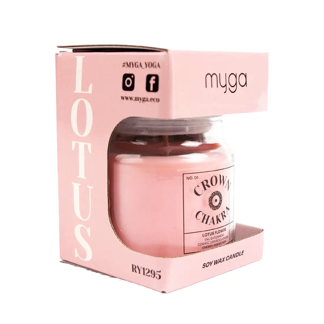 სურნელოვანი სანთელი, Myga Chakra Candles, Lotus