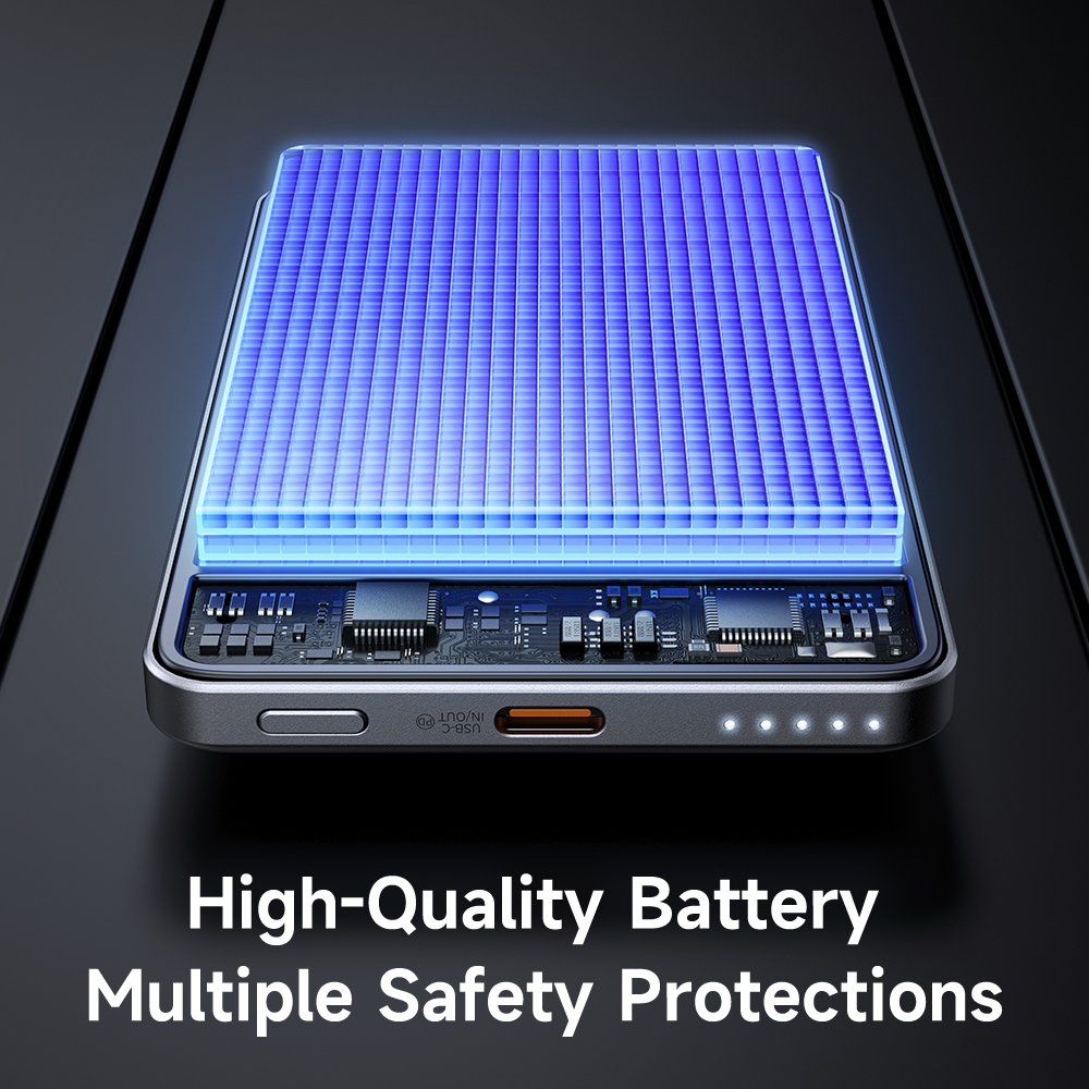 პორტატული დამტენი Mcdodo 20W Magnetic Wireless Metal Ultra-Thin 5000mAh 1C Power Bank MC-4641