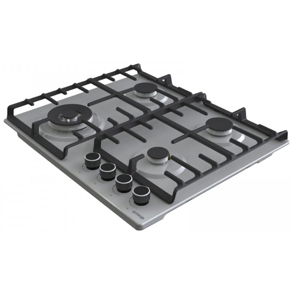 ჩასაშენებელი ქურის ზედაპირი Gorenje GW642ABX Silver