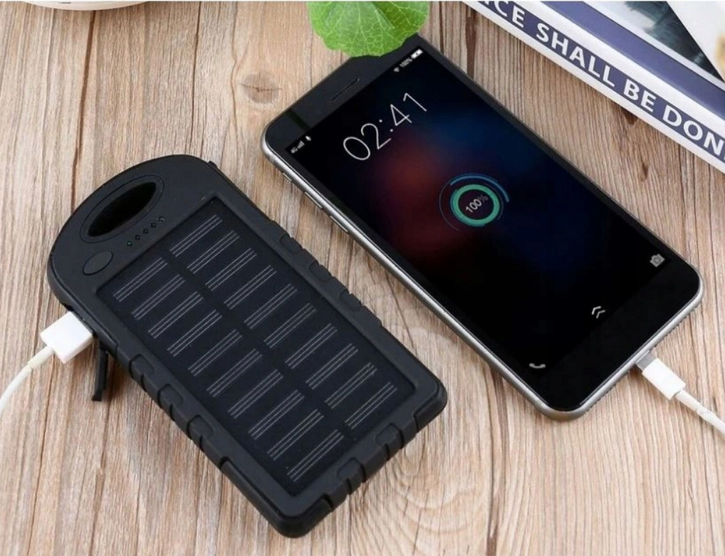 პორტატული დამტენი Setty GSM036555 5 000 mAh Solar Power Bank Blue