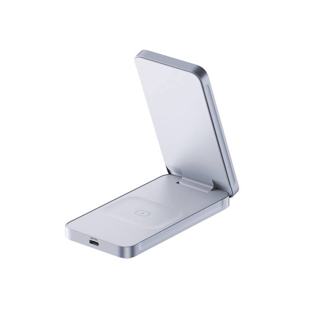 უსადენო დამტენი UGREEN W756 (55963) MagFlow, 25W, 2-in-1 Magnetic Wireless Charger, Blue