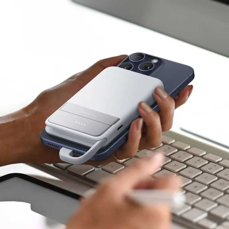 პორტატული დამტენი EcoFlow RAPID Magnetic Power Bank (5000mAh)-Blue