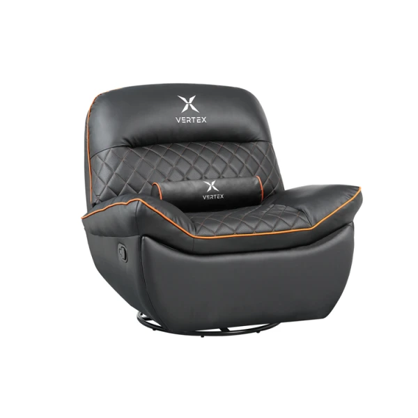 გეიმინგ სავარძელი Vertex Throne Gaming Sofa Black/Orange PVC