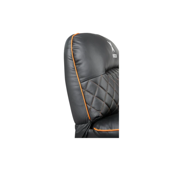 გეიმინგ სავარძელი Vertex Throne Gaming Sofa Black/Orange PVC