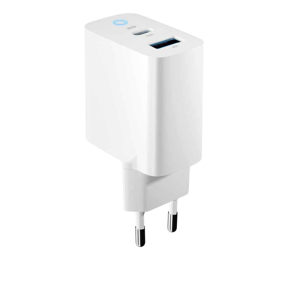 დამტენი ადაპტერი Forever GaN TC-06-65AC PD QC 65W Wall Charger White