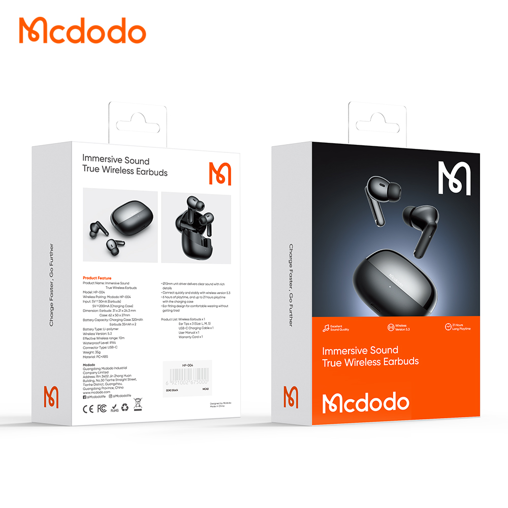ყურსასმენი Mcdodo B05 Series In-ear type TWS Earbuds HP-0041