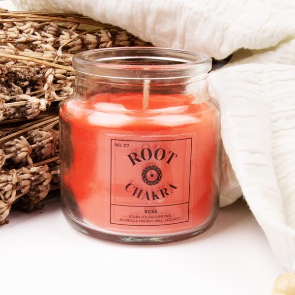 სურნელოვანი სანთელი, Myga, Chakra Candles, Rose