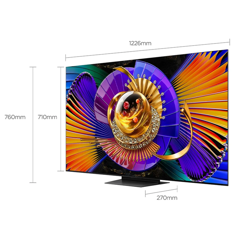ტელევიზორი TCL 55C7L SQD-MINI LED, 55", 4K UHD, Smart TV, USB, HDMI, LAN, BT, WIFI, Black