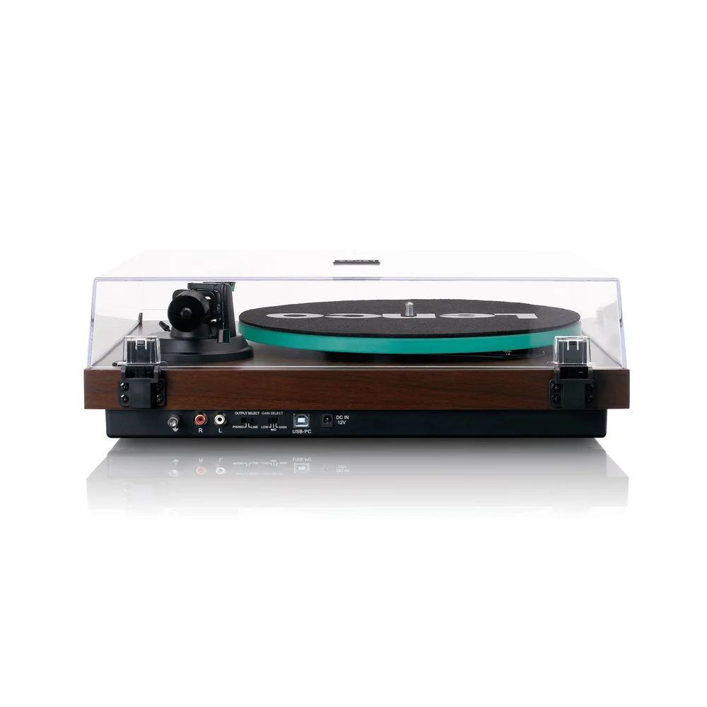 ფირსაკრავი Lenco LBT-225WA Turntable with Bluetooth Transmission Dark Brown
