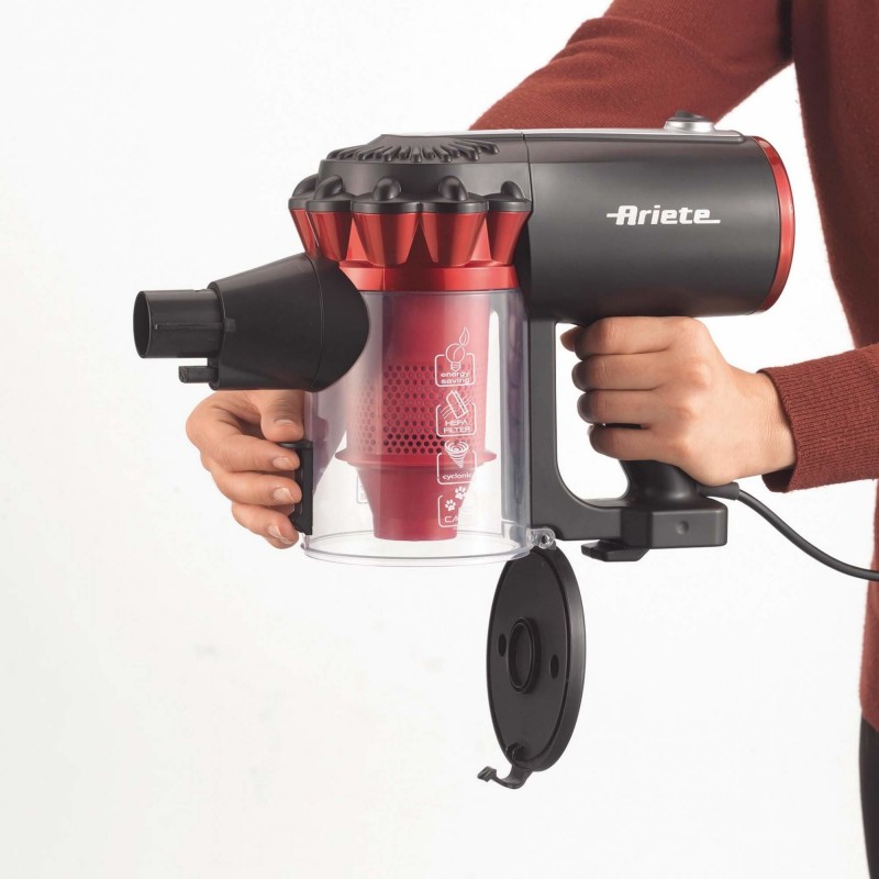 ხელის მტვერსასრუტი Ariete 2759 Electric Broom And Handheld Vacuum Cleaner Black/Red