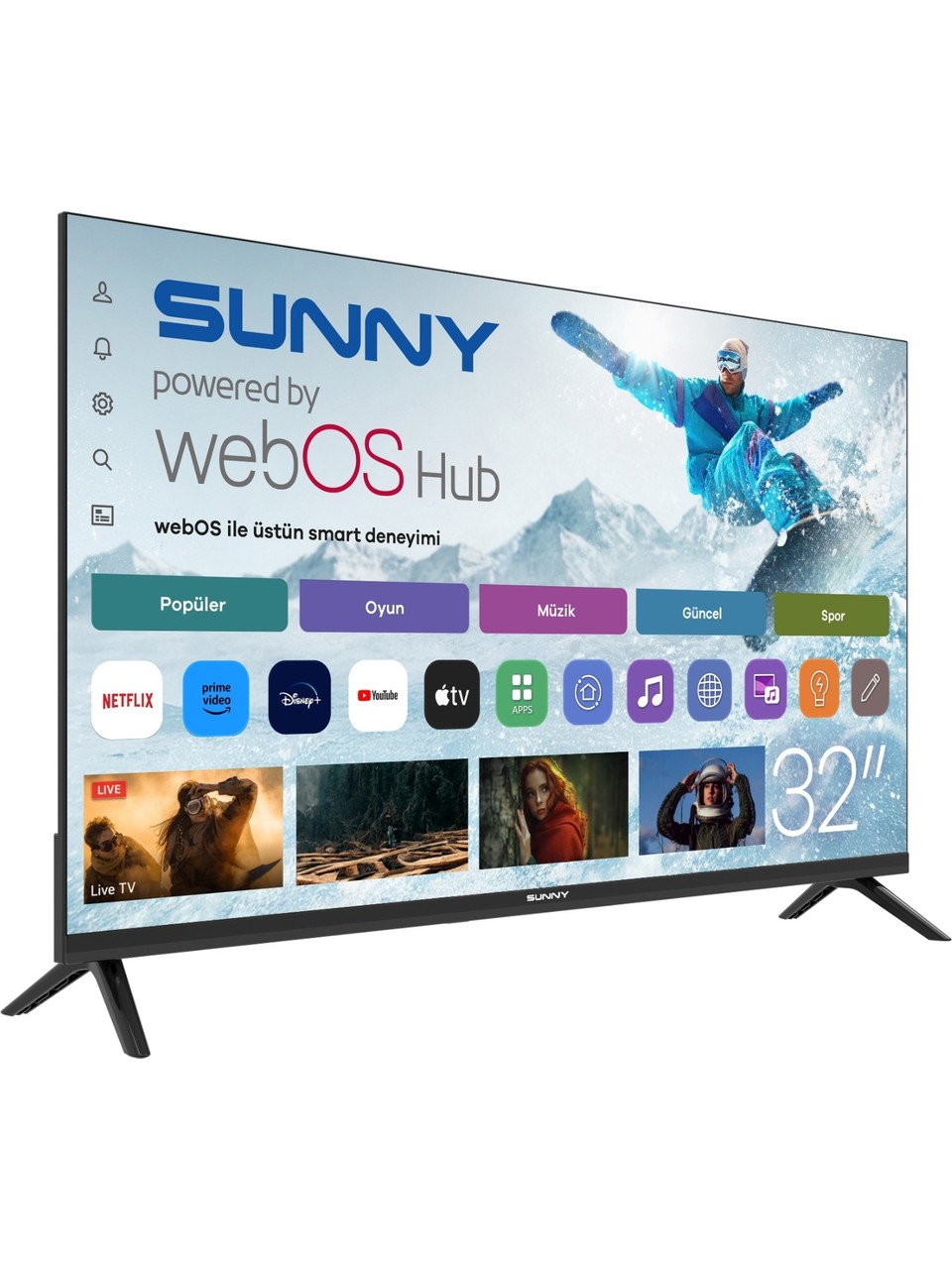 SUNNY 32'' (SN32HMLN-W02S) WebOS