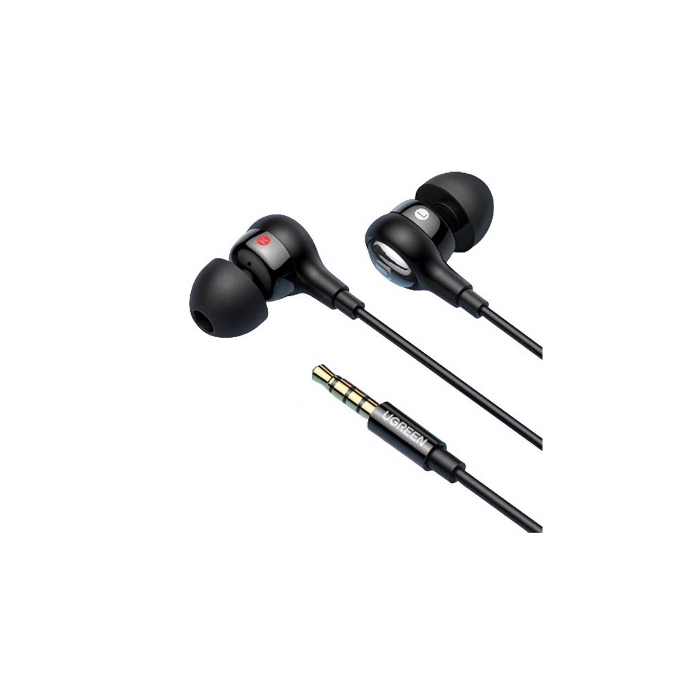 ყურსასმენი UGREEN EP103 (30637), In-Ear Headphones, Wired, 3.5mm, Black