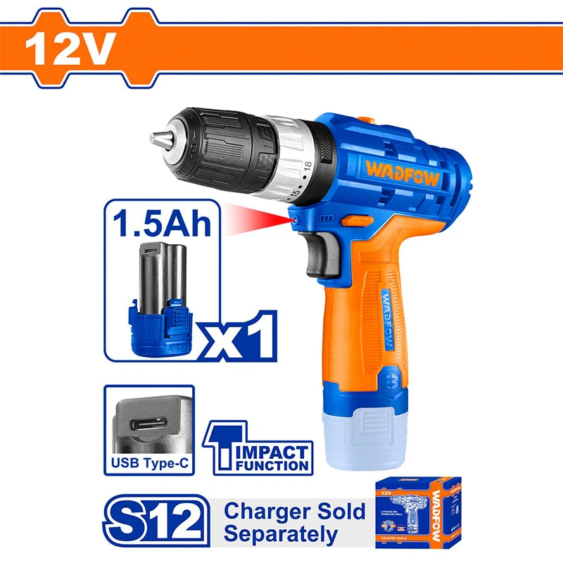 ელექტრო ხრახნდამჭერი 12V WADFOW WCDS540