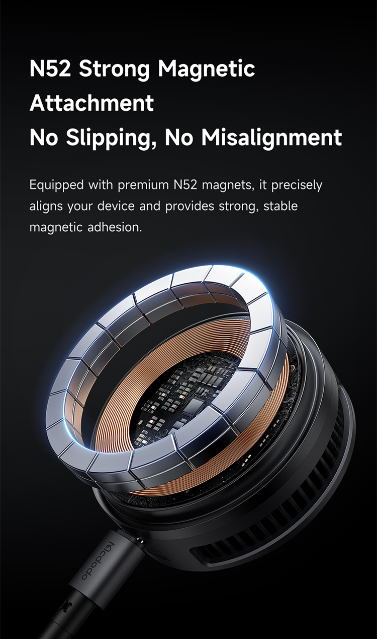 პორტატული სატენი პადი Mcdodo 25W TEC-Cooled Wireless Charging Pad  With Smart LED Temperature Display CH-8410