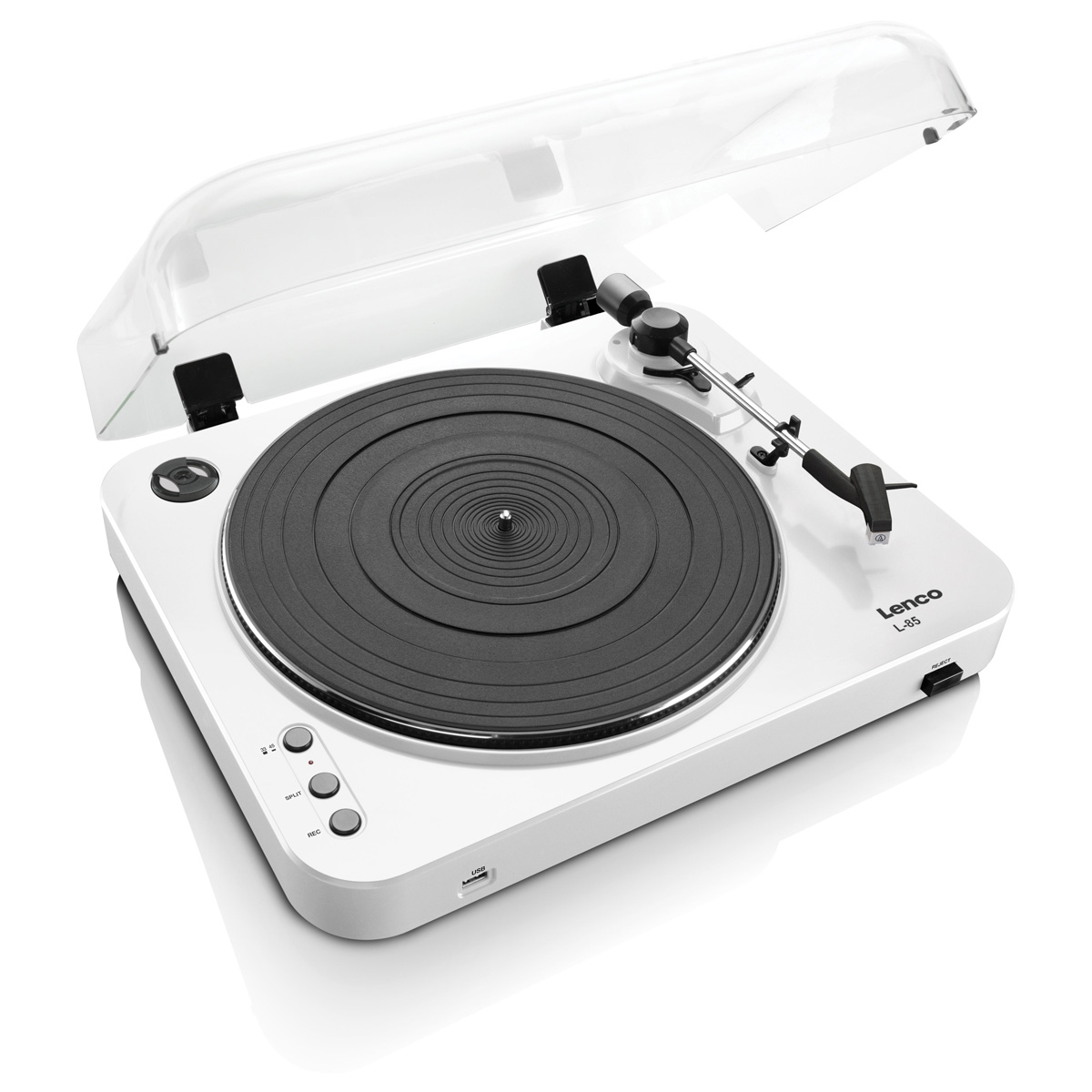 ფირსაკრავი Lenco L-85 Turntable With USB Direct Encoding White