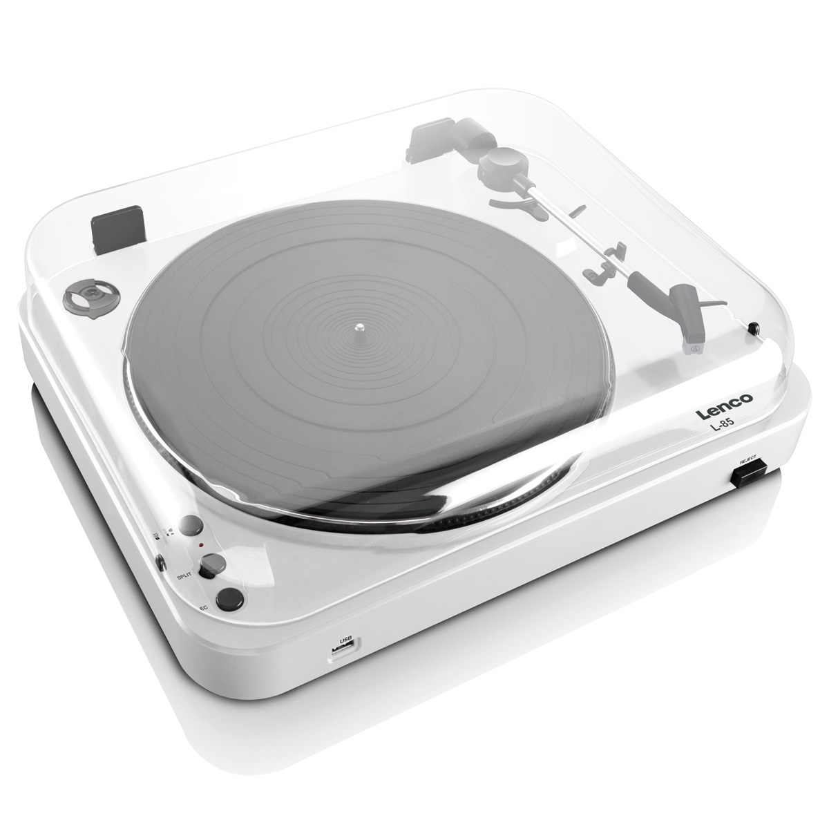 ფირსაკრავი Lenco L-85 Turntable With USB Direct Encoding White