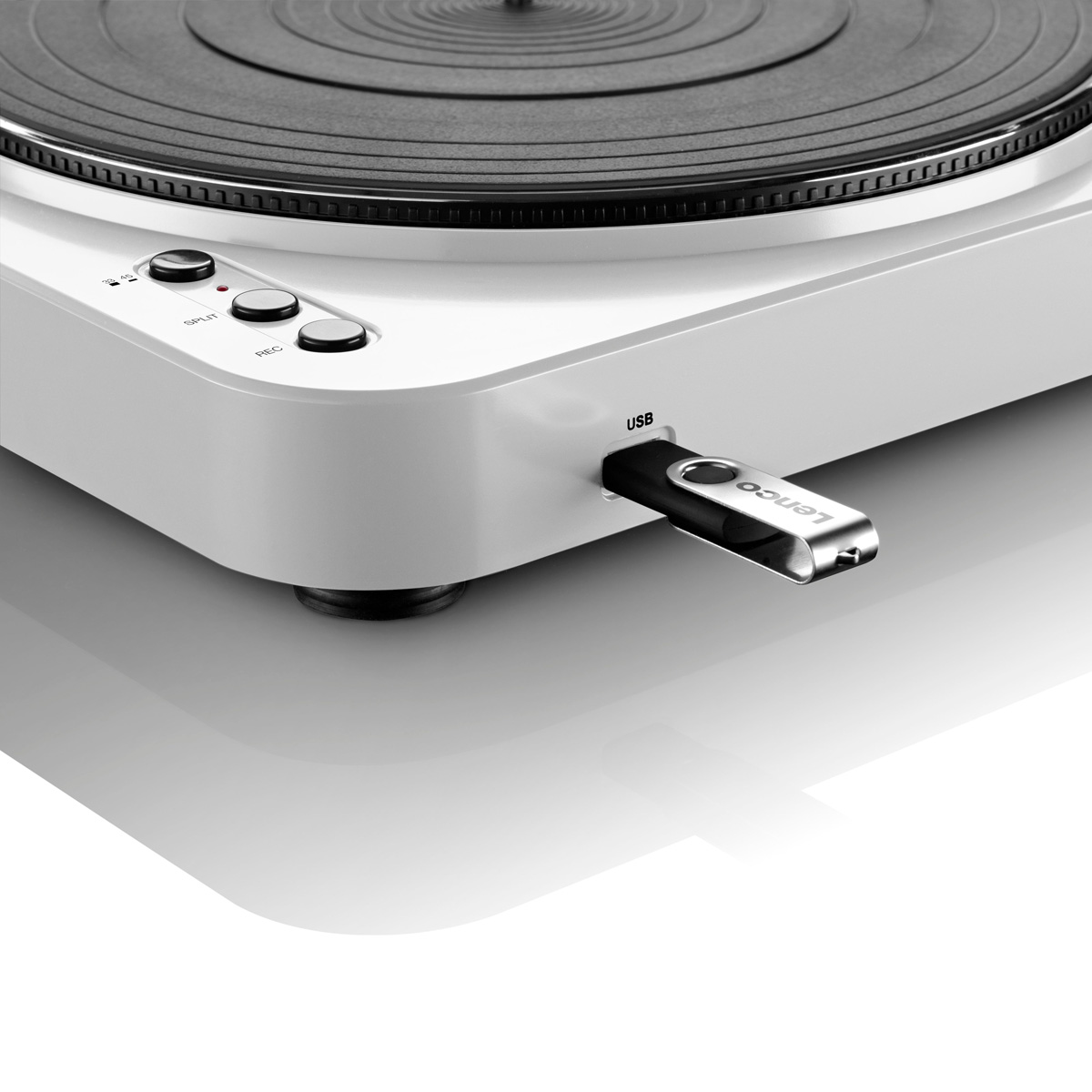ფირსაკრავი Lenco L-85 Turntable With USB Direct Encoding White