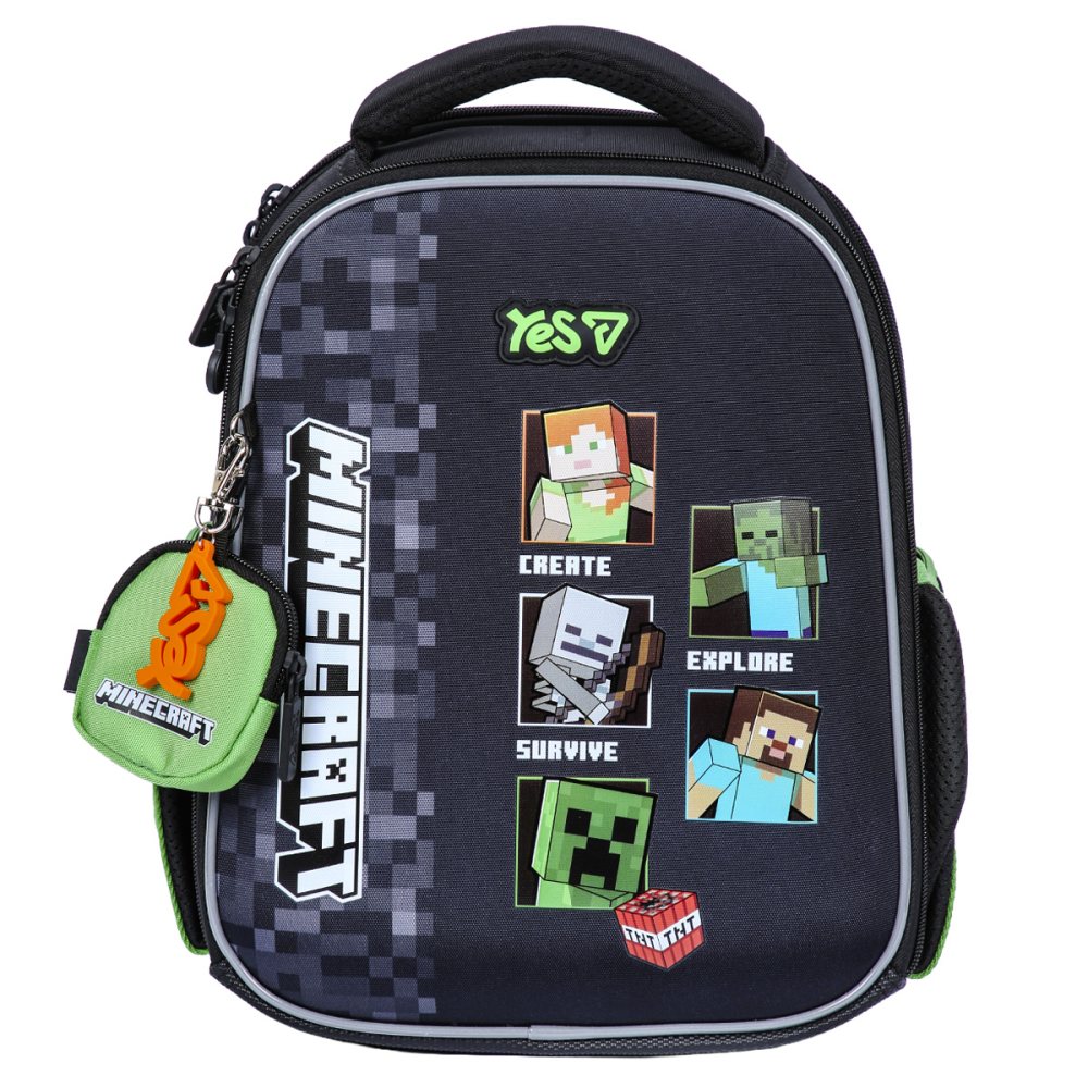 სკოლის ჩანთა Yes Minecraft H-100S 35 x 28 x 15 cm 550223