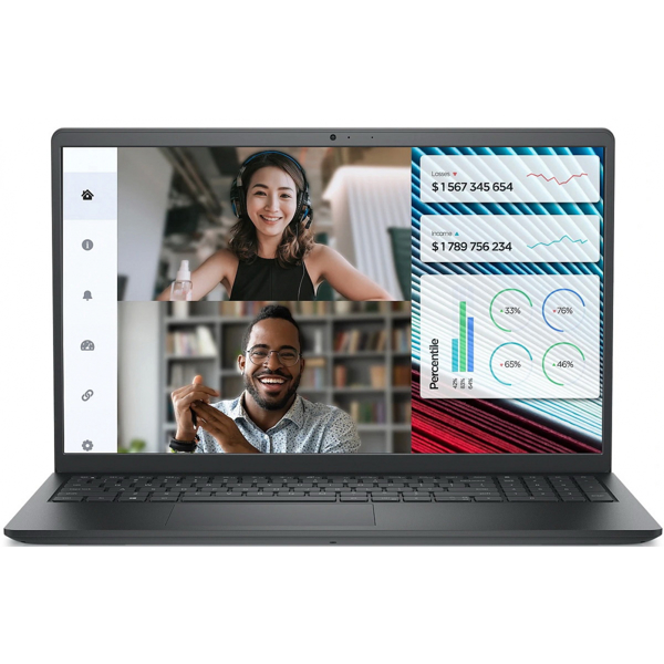 DELL Notebook Vostro 3530 15.6" FHD AG, Intel i7-1355U, 8GB, F512GB, UMA, Lin, black