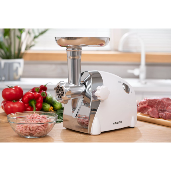 ხორცსაკეპი Ardesto MGA-2000W, White/Silver