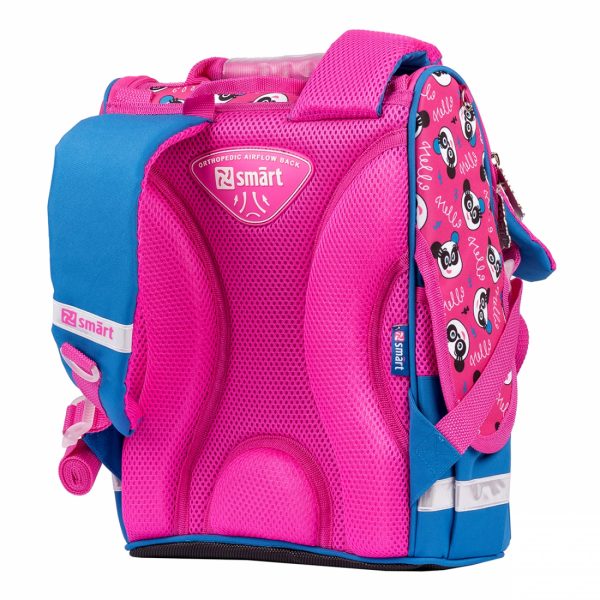 სასკოლო ზურგჩანთა Smart PG-11 “Hello, panda” blue/pink 34х6х11cm