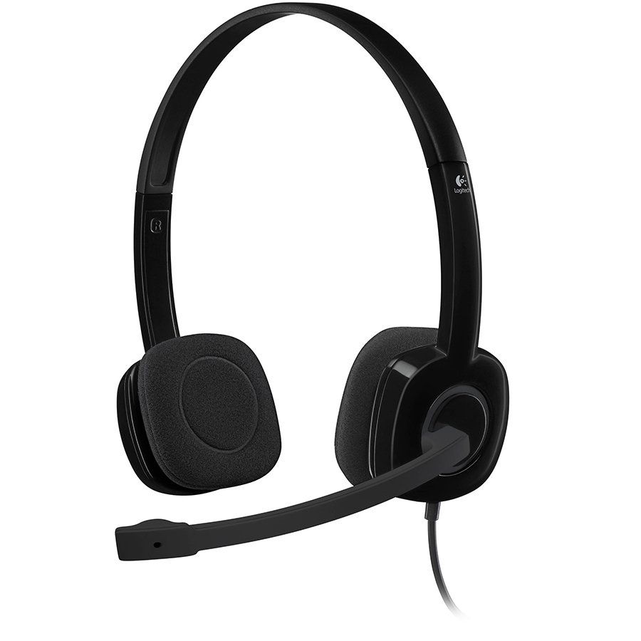 H151 LOGITECH H151 Corded Stereo Headset - BLACK - 3.5 MM