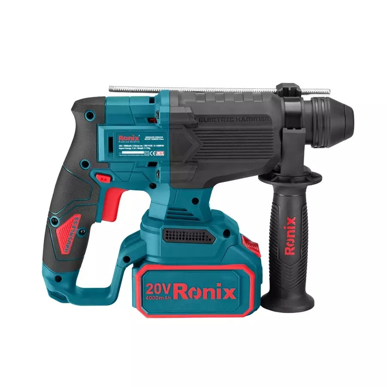 პერფორატორი აკუმულატორის Ronix 8678 20V 2х4.0Ah 2.5ჯ