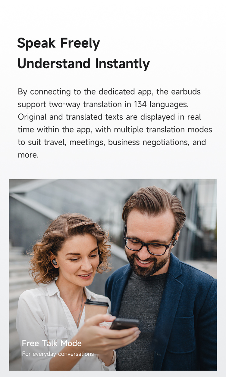 ყურსასმენი Mcdodo Speak A01 Series ANC+ENC AI Translation Earbuds HP-8221