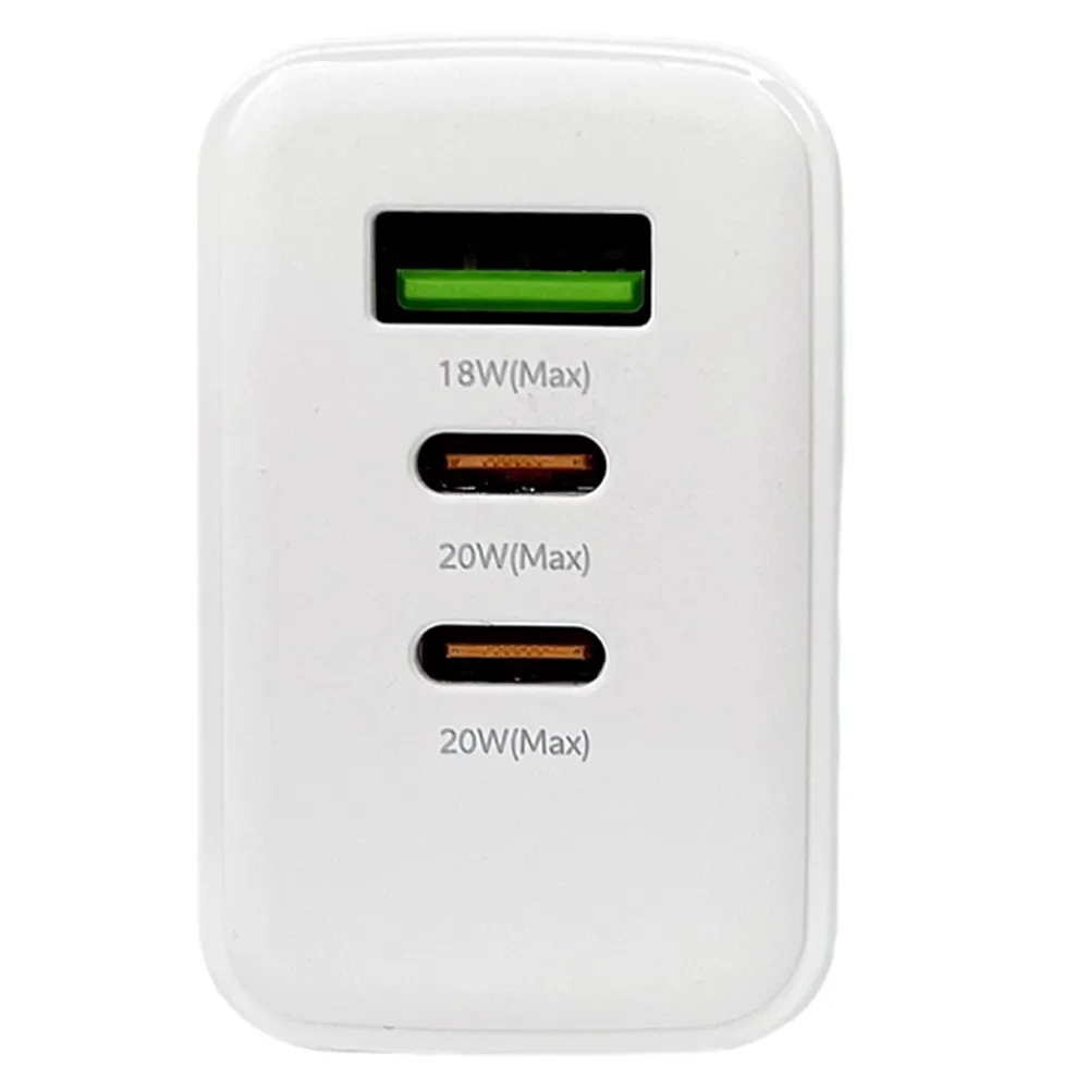 დამტენი Remax RP-U123 Kiddy Series 40 W 1USB + 2 Type-C Power Adapter White