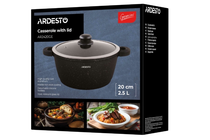 ალუმინის ქვაბი ARDESTO ANZIO AR2420GE (20 CM, 2.5L)