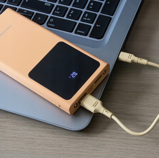 პორტატული დამტენი Forever CPB10-14 Colorum 10 000 mAh Power Bank Peach Fuzz
