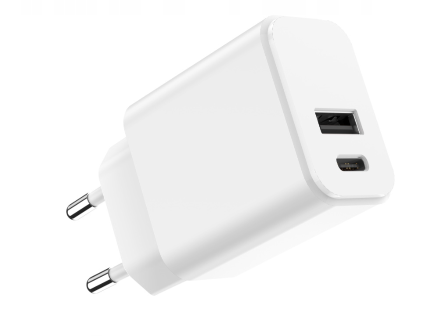 დამტენი Setty USB-A + USB-C 3A 20 W Wall Charger White