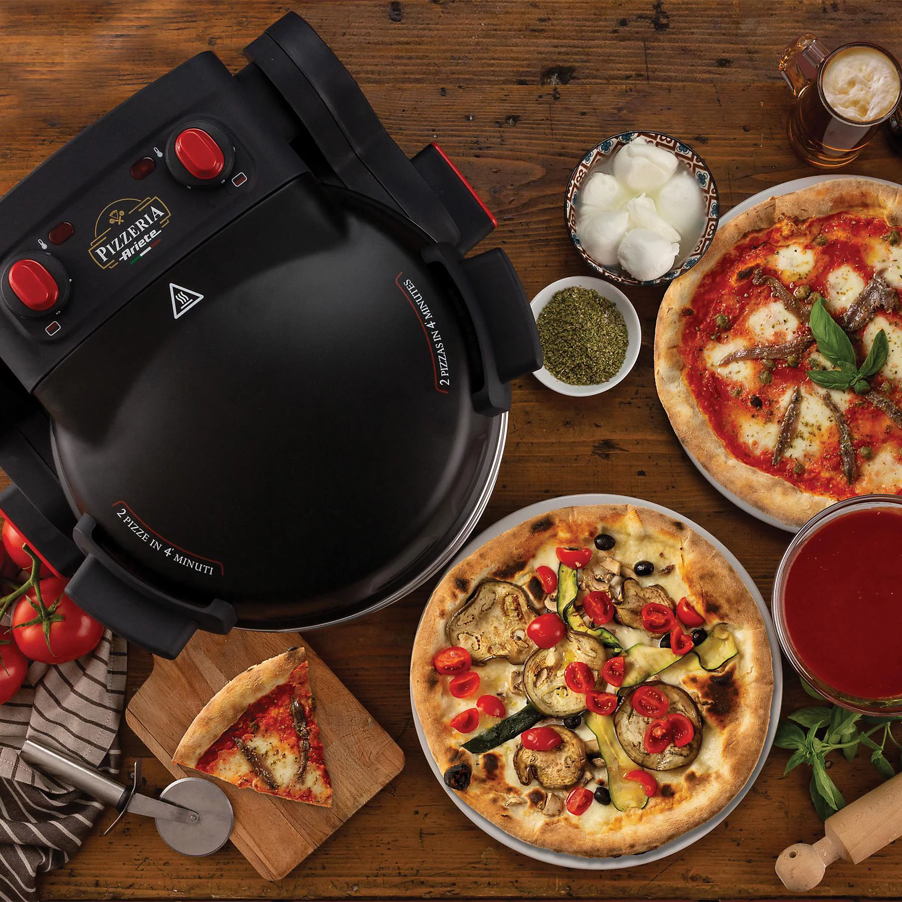 პიცის ღუმელი Ariete 0927 Double Pizza Oven Black