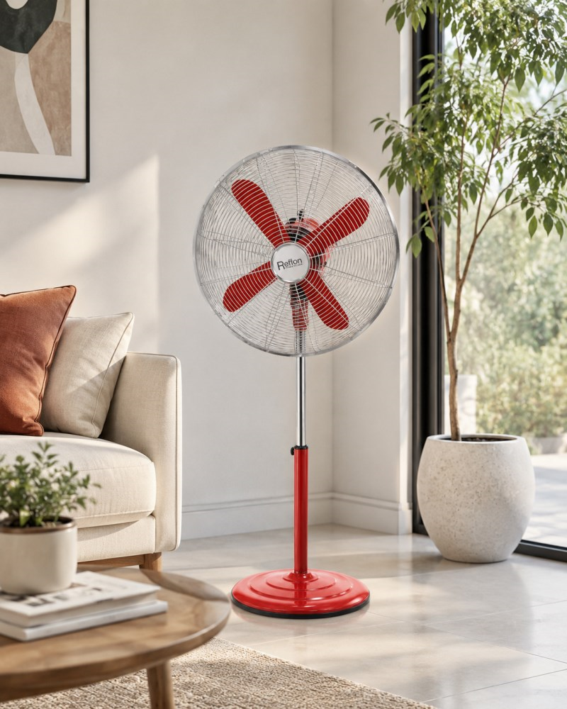 ვენტილატორი Reffon FS-40M-RD 50W წითელი ქრომი