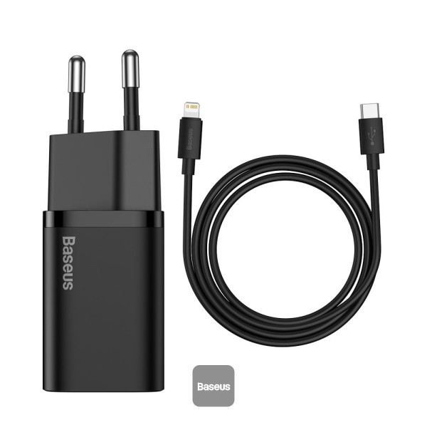 დამტენი Baseus Compact PD 20W Wall Charger Black