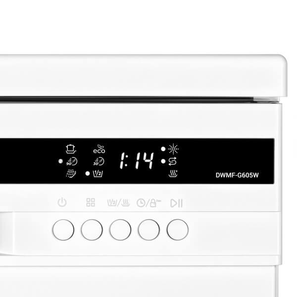 ჭურჭლის სარეცხი მანქანა Ardesto DWMF-G605W, A++, 49dB, Dishwasher, White