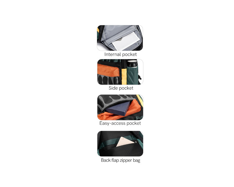 სკოლის ჩანთა Kingsons 15.6" Primary School Backpack Black/Green - KS251308