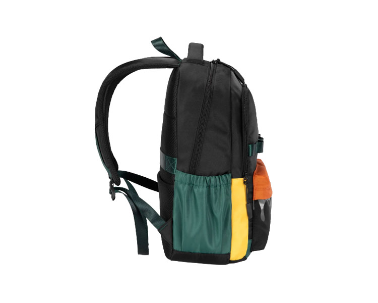 სკოლის ჩანთა Kingsons 15.6" Primary School Backpack Black/Green - KS251308