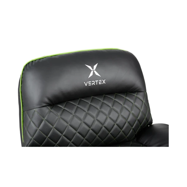 გეიმინგ სავარძელი Vertex Throne Gaming Sofa Black/Green PVC