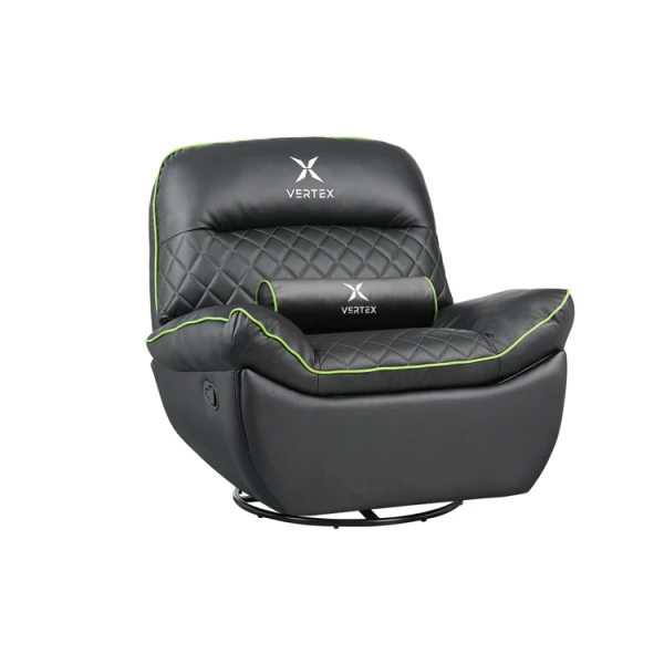 გეიმინგ სავარძელი Vertex Throne Gaming Sofa Black/Green PVC