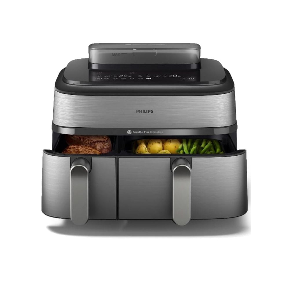 აეროგრილი Philips NA555/09 5000 series, 2750W, 9L, Steam Air Fryer, Grey